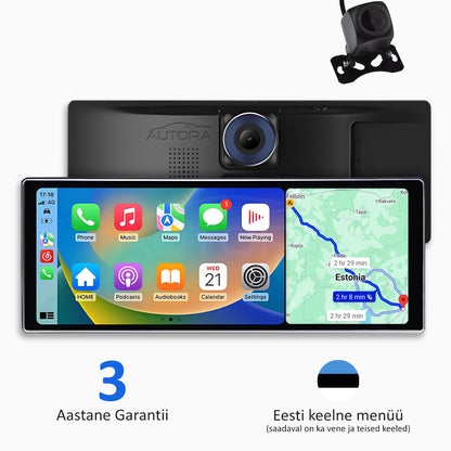 Universaalne Auto Multimeedia koos Apple CarPlay, Android Auto ja Videoregistraatoriga (2026 Mudel)
